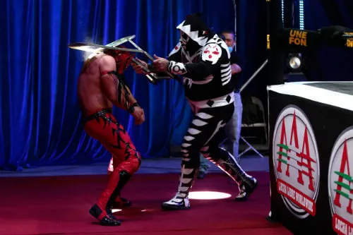 L.A. Park durante una lucha