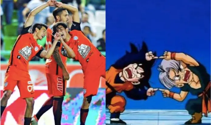 Lozano y Gutierrez celebrando