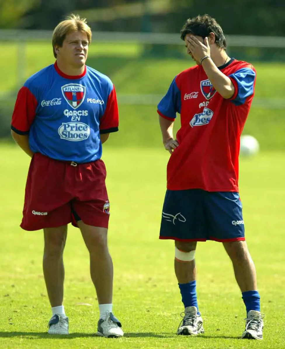 El Piojo en un entrenamiento del Atlante