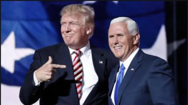 El Presidente Trump y Mike Pence