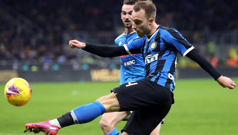EFE Christian Eriksen durante un partido con el Inter de Milan