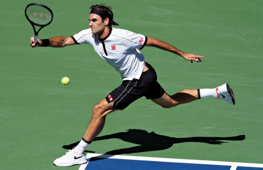 EFE El tenista suizo durante un juego de tenis