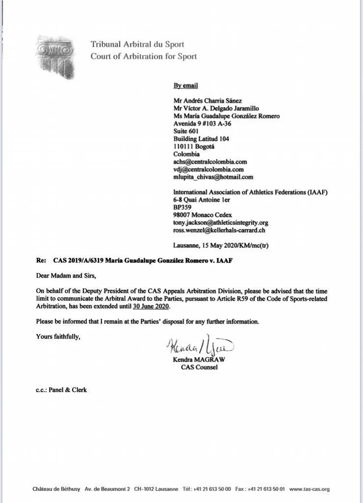 ESPECIAL TAS aplazó por tercera vez caso de Lupita González