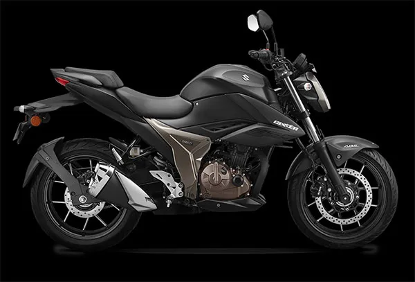 El modelo negro de la Gixxer 250