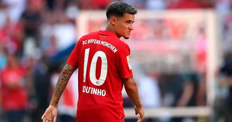 Coutinho, en un compromiso en la Bundesliga
