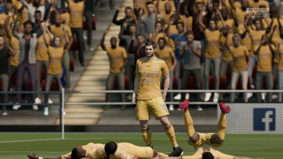 TWITTER @LIGABBVAMX Tigres durante un partido de eLigaMX