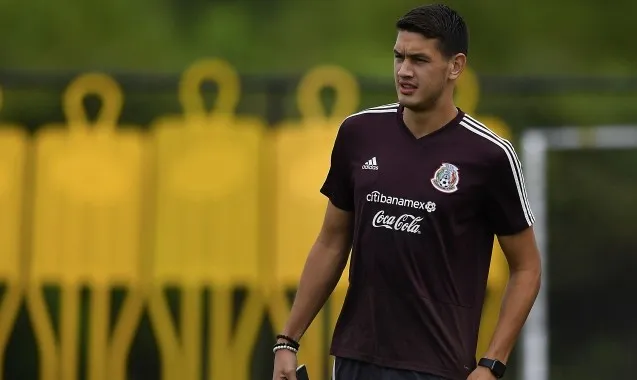 Montes en una práctica con la Selección Nacional