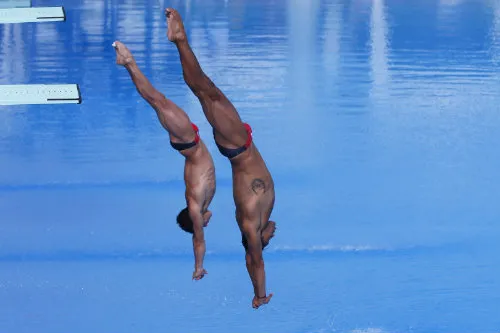 IMAGO7 Rommel Pacheco y Jahir Ocampo ejecutando un clavado