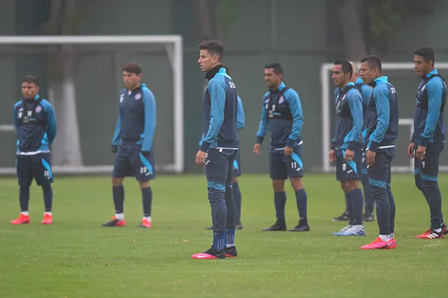 Jugadores de Cruz Azul, durante un entrenamiento