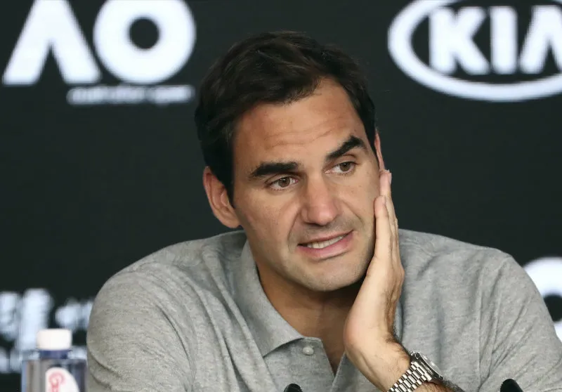 AP Federer en conferencia de prensa