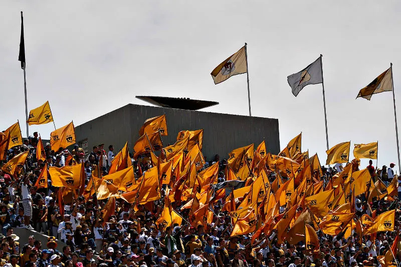 La Rebel en partido de Pumas