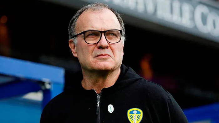 AP Marcelo Bielsa, entrenador del Leeds United