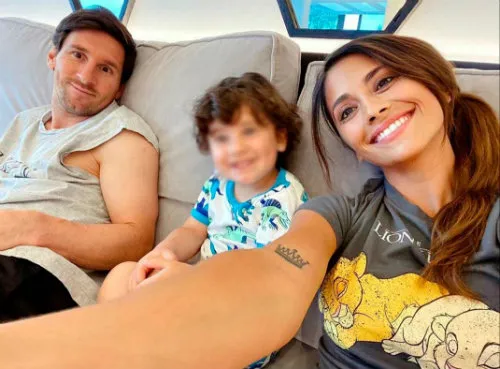 INSTAGRAM @ANTONELAROCUZZO Messi y su familia
