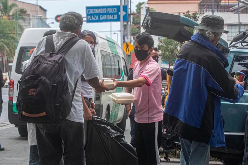 Personas en la Ciudad de México