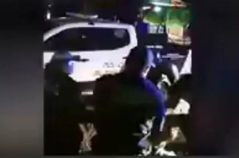 Momento de la captura de Giovanni López