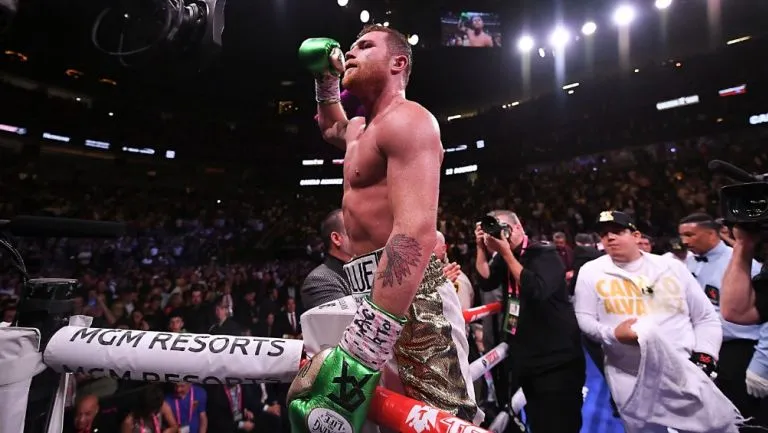 IMAGO7 Canelo Álvarez tras enfrentar a Daniel Jacobs