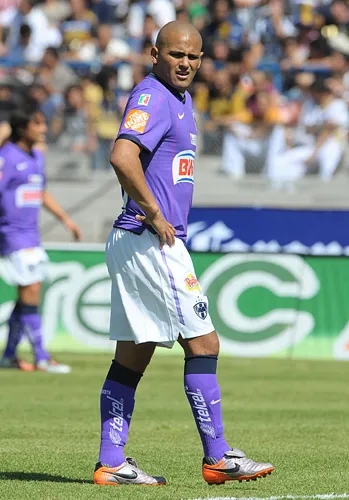 Chupete, durante un juego de Rayados
