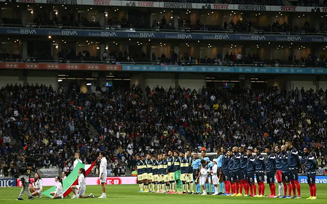 Protocolo previo a un Monterrey vs América