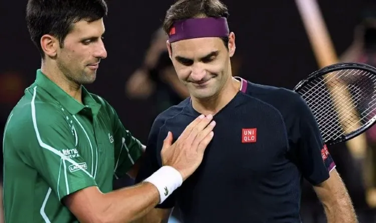 Djokovic se despide de Roger tras un juego