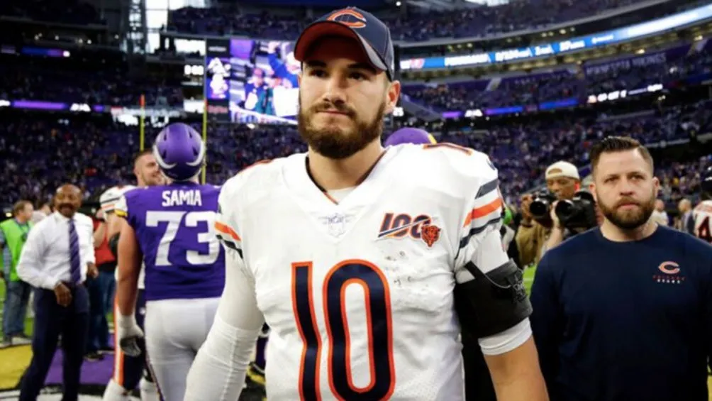 AP Trubisky tras una derrota de los Bears
