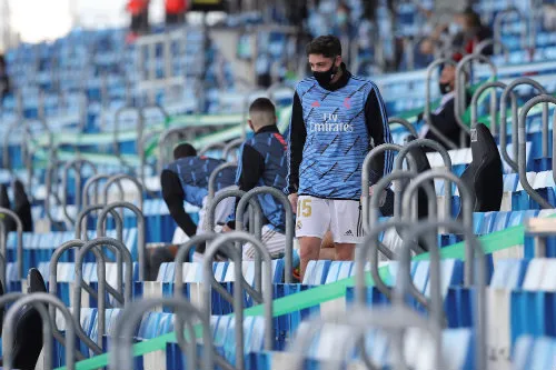 EFE Fede Valverde en las gradas del Di Stéfano