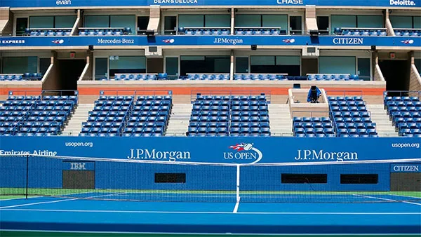 AP La cancha del US Open sin público