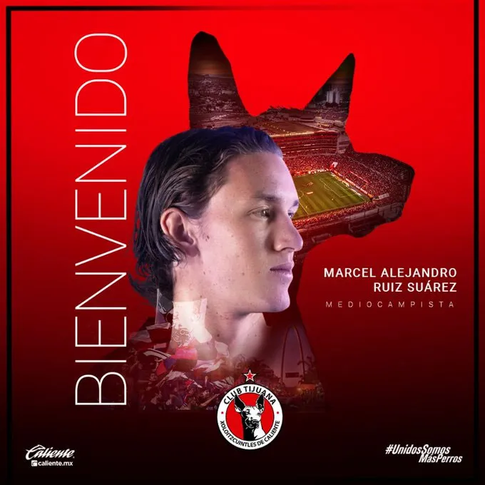 Así anunció Xolos a Marcel Ruiz