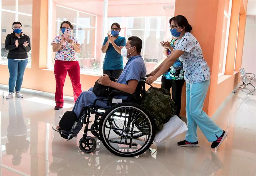 Un paciente recuperado de Covid-19 en Saltillo, Coahuila