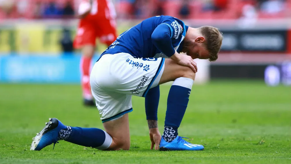 Cristian 'Polaco' Menéndez con Puebla