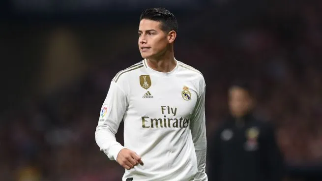 James Rodríguez jugando con el Real Madrid