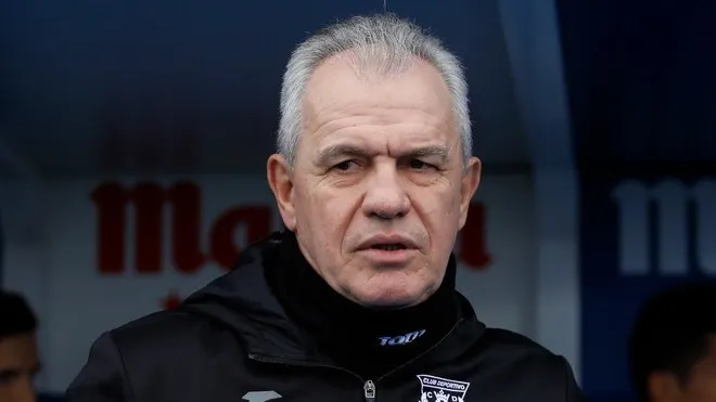 Aguirre en un entrenamiento