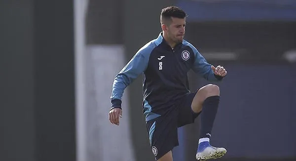 MEXSPORT El uruguayo durante un entrenamiento con La Máquina
