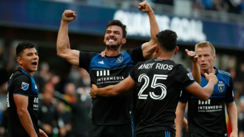 San José en festejo de gol