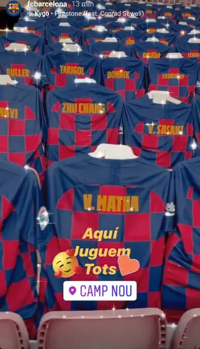 Las playeras que decorarán las tribunas del Camp Nou