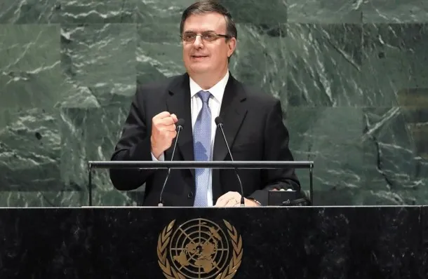 Ebrard en la reunión 74 de las Naciones Unidas