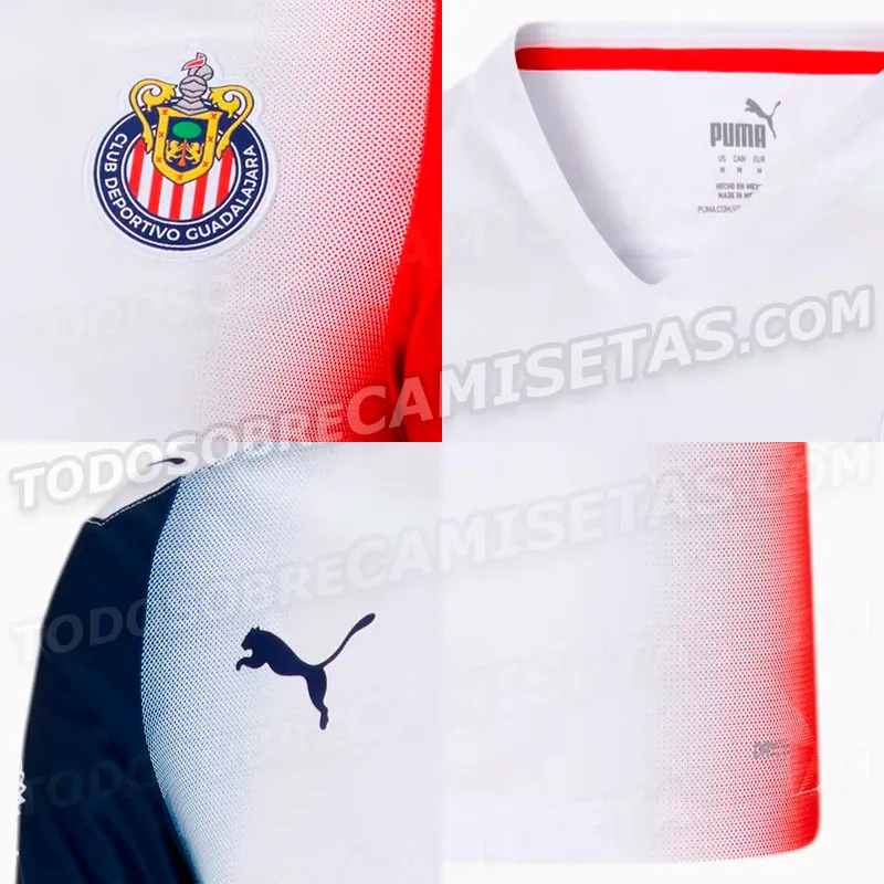 Algunos de los detalles del jersey
