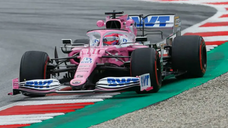 TWITTER: @RACINGPOINT Checo Pérez en pista