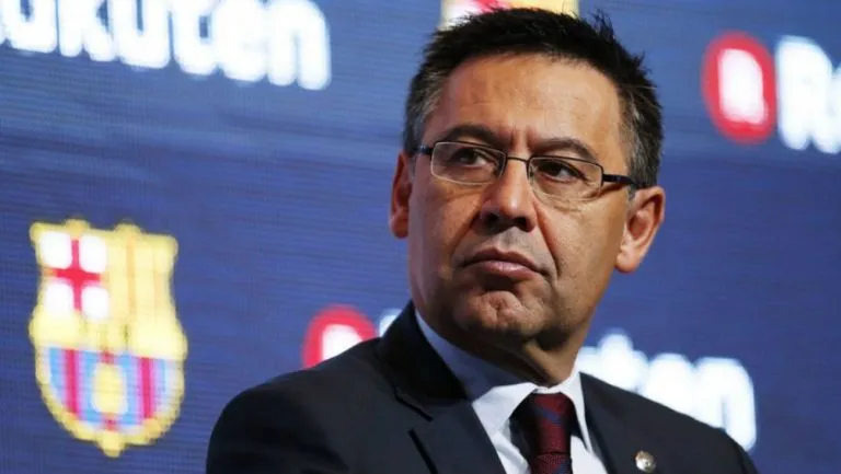 EFE Josep Maria Bartomeu durante una asamblea del Barcelona