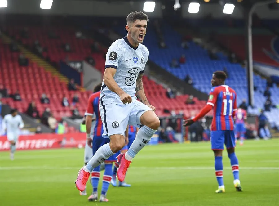 Christian Pulisic celebra su gol