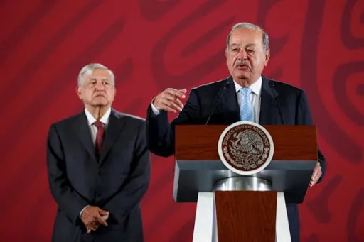 EFE AMLO con Carlos Slim