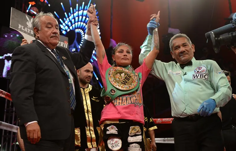 IMAGO7 La púgil mexicana tras ganar una pelea