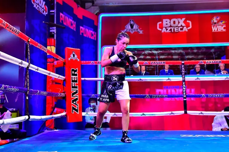 ZANFER La 'Princesa Azteca' previo a una pelea