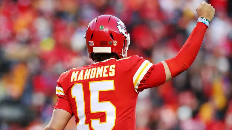Mahomes en partido de la NFL