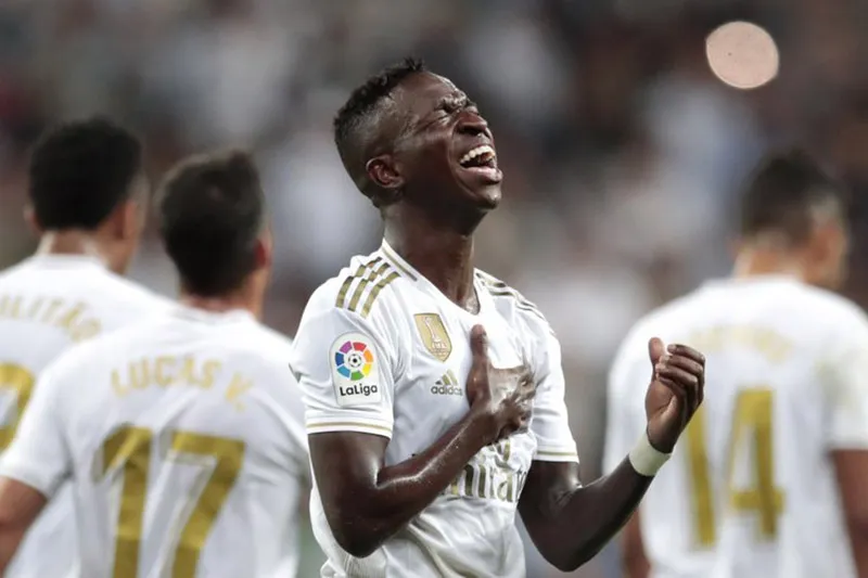 Vinicius durante un duelo con el Real Madrid en LaLiga