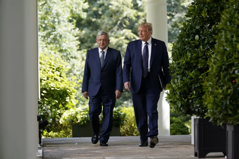 AMLO con Donald Trump