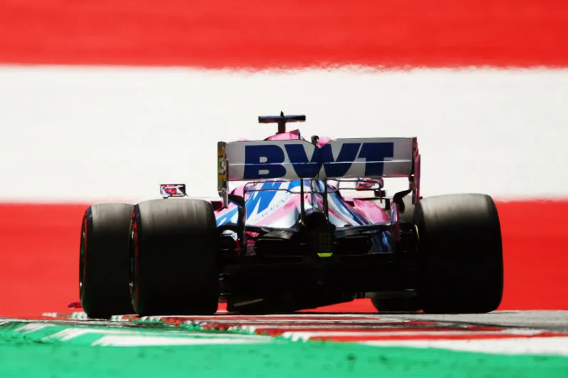 Checo Pérez en pista