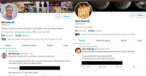 Los tuits que se publicaron en las cuentas