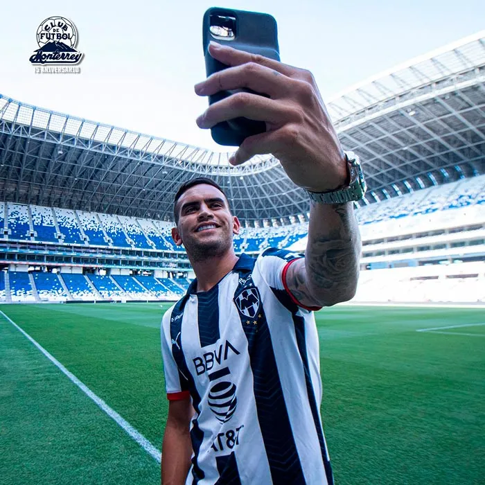 El chileno en su presentación con Monterrey