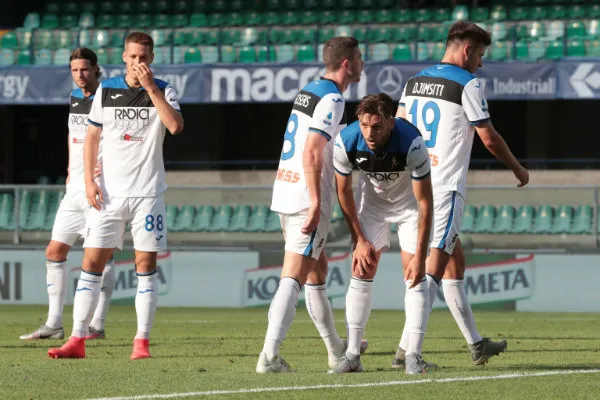 EFE Jugadores del Atalanta vs Helas Verona