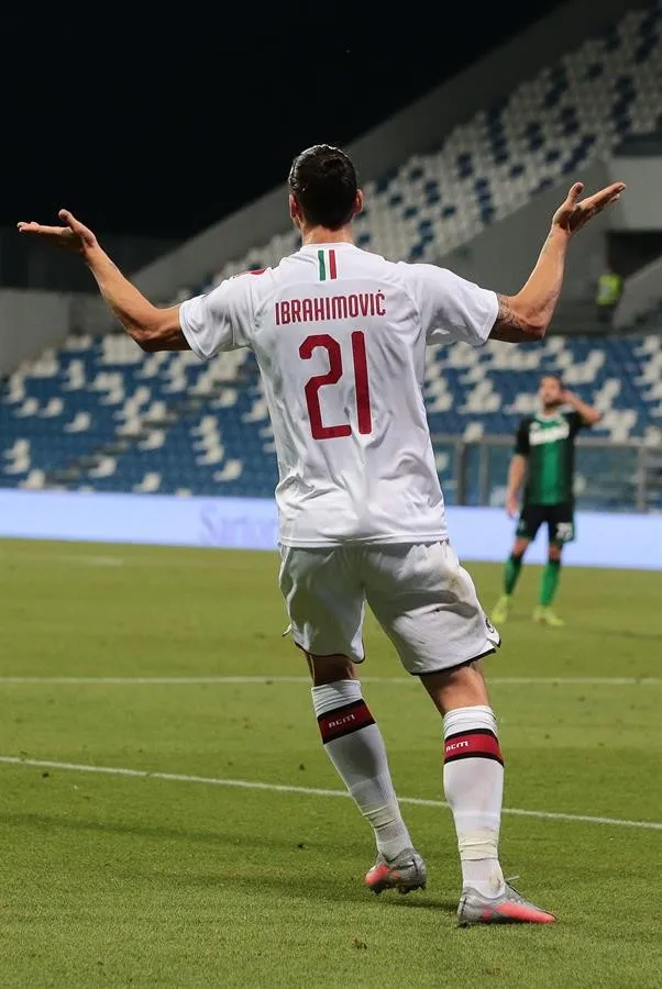 Ibra al finalizar el encuentro